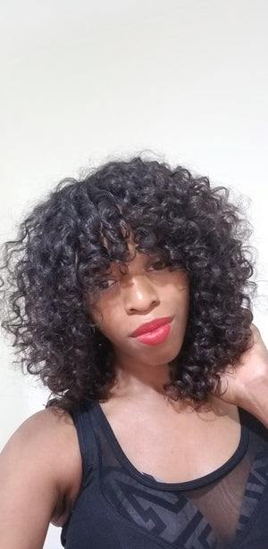 Glueless Nubian Loose Curl Unit with Raw Virgin Hair