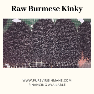 Raw Burmese Kinky Curly